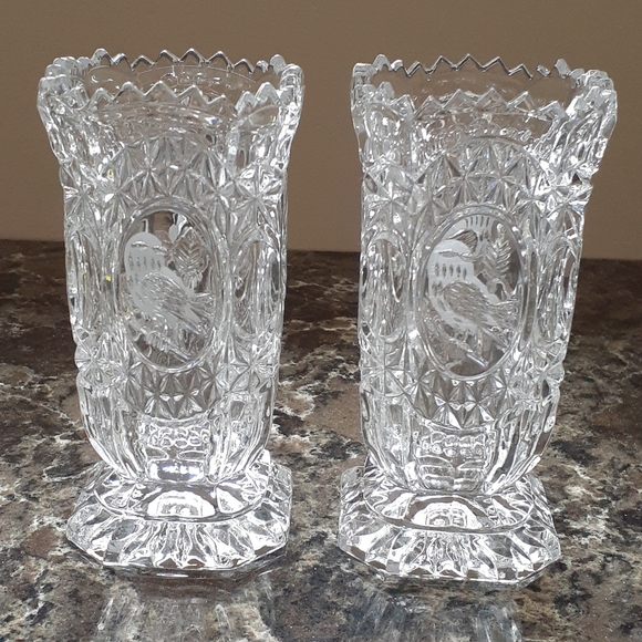 Vintage Hofbauer Byrdes Crystal Collection Vase - Picture 1 of 4